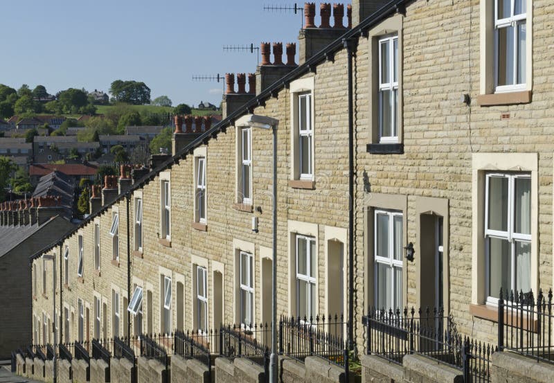 Slate terraced roof